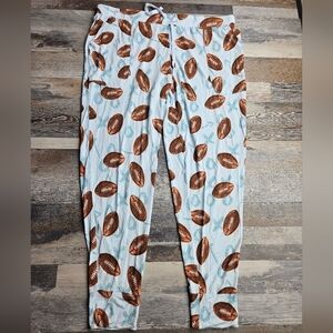 Posh Peanut Adult Jogger Pajama Pants Loungewear Football theme Size 2XL